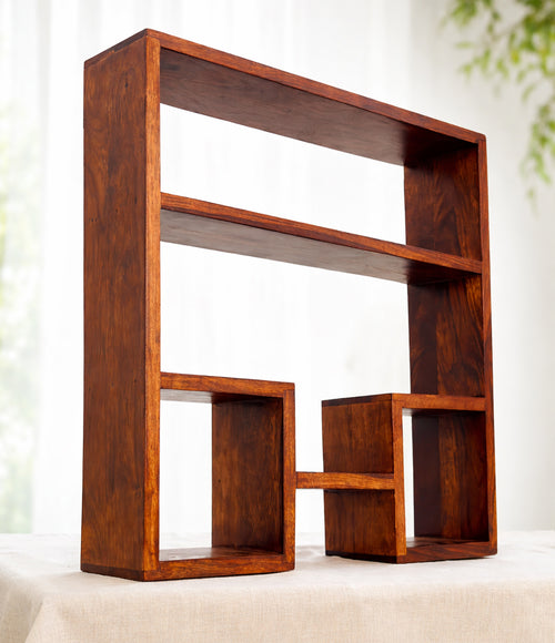 Sheesham Wood Artic Wall Shelf